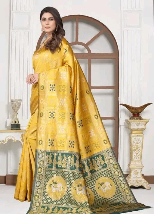 Cotton silk jacquard with blouse