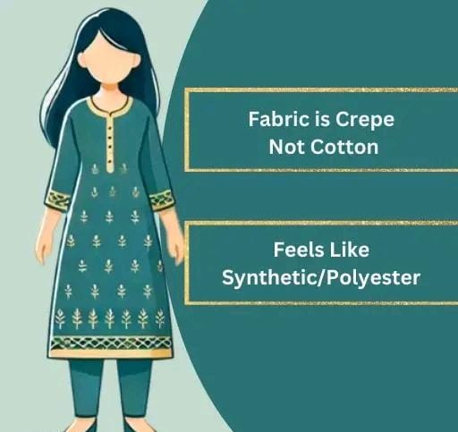 Polyster/crepe fabric-french salwar suit