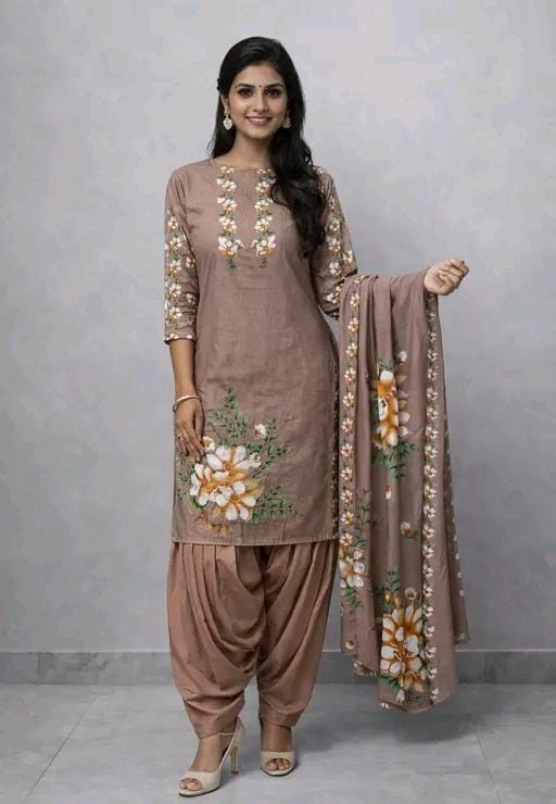 Letest women's best cambric cotton suit set and dress matearial