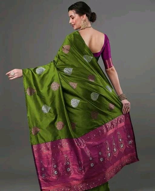 Women fancy jacquard saree