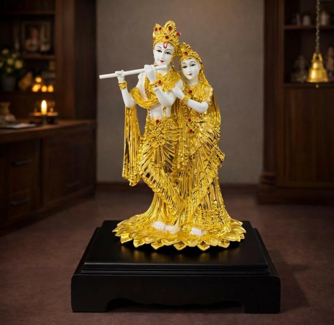 Radhe Krishna Golden Temple murti