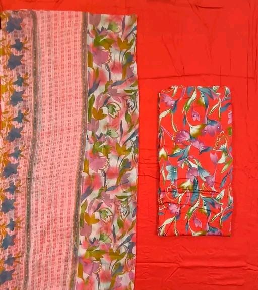 Women's letest cotton sulit and dress material