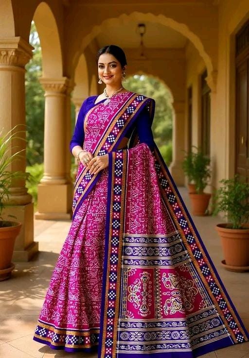 Fancy pure cotton saree