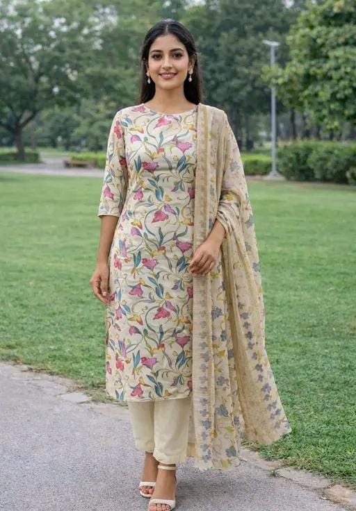 Women's letest cotton sulit and dress material