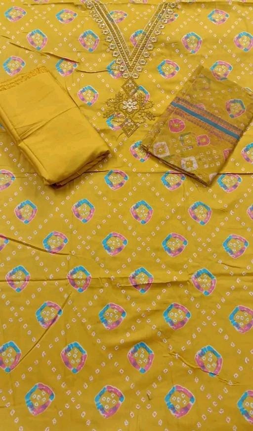 Latest women's best qualitiy cotton suit and dress materail