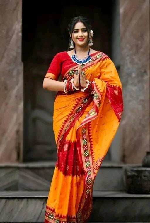 Odisha fancy printed cotton saree