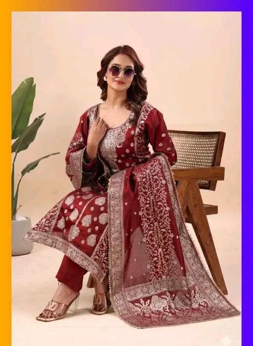Unstitched suit material for women