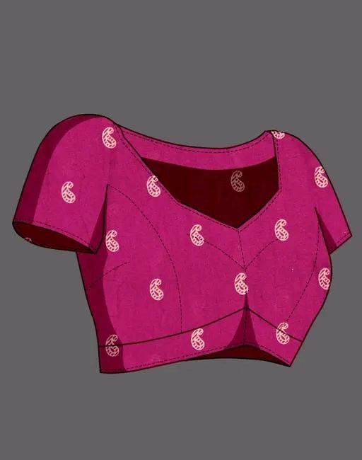 Shirodhari mulmul cotton saree with blouse
