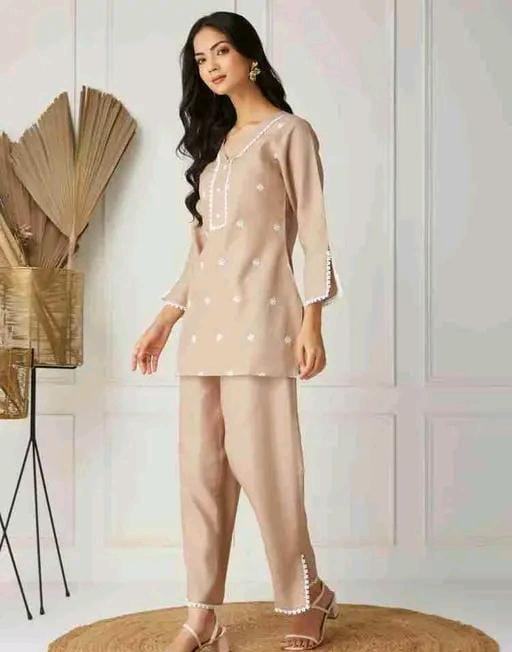 Cotten slub coord set