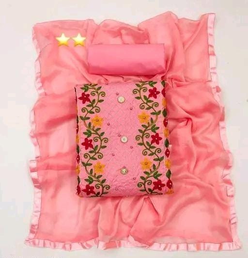 Women trendy cotton suit & dress materials