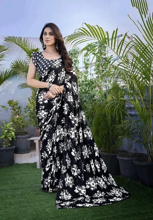 Daily wear style printed saree for women