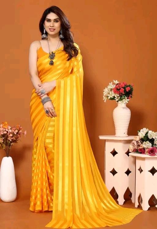Fancy wear satin saree blouse