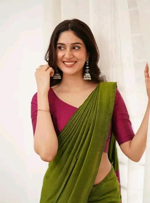 Woven handloom pure cotton saree