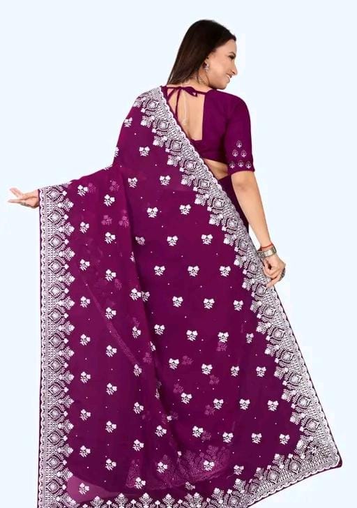 Women kashvi alluring georgette saree