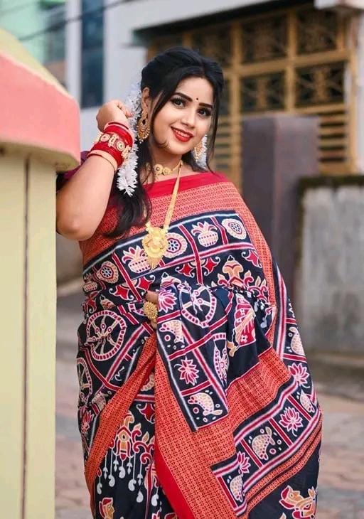 Fancy sambalpuri cotton saree