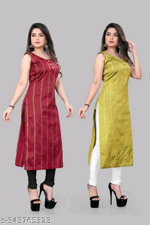 Trendy women silk kurti