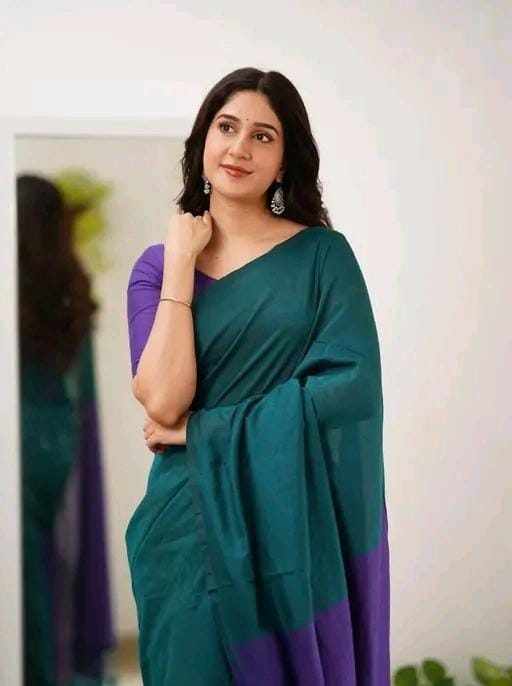 Woven handloom pure cotton saree