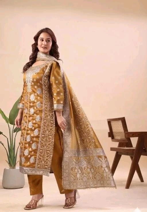 Unstitched suit material for women