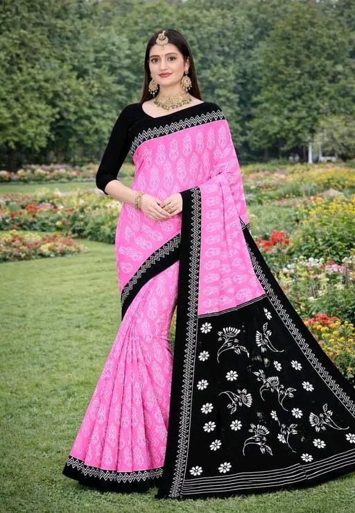 Fabric cotton saree