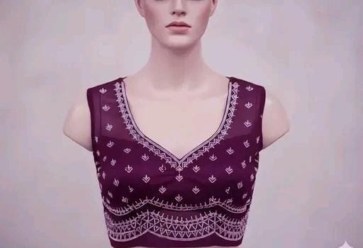Women fancy new party wear twill net purpule sarees