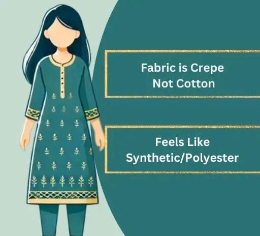 Polyster/crepe fabric-french salwar suit