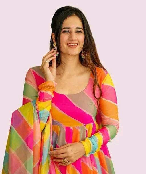Anarkali suit woth dupatta