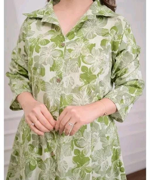 Women fancy kurti with bottomwear