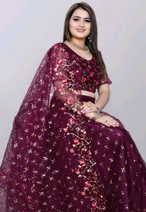 Wedding wear work lehenga choli with dupatta