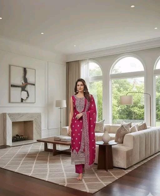 Women fancy latest designer suit