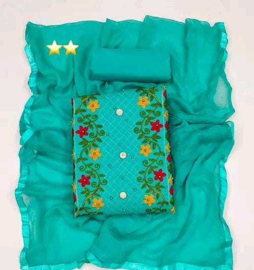 Women trendy cotton suit & dress materials