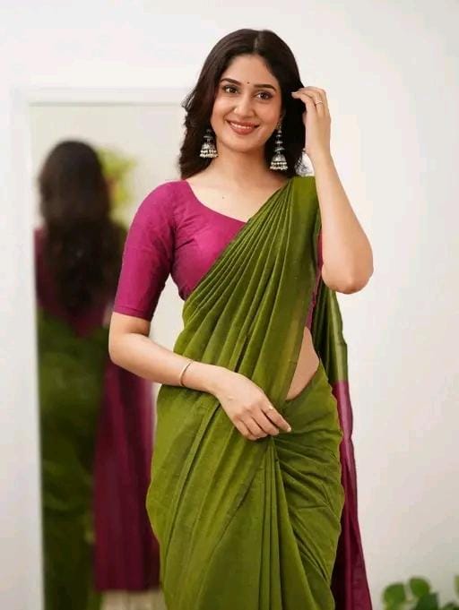 Woven handloom pure cotton saree
