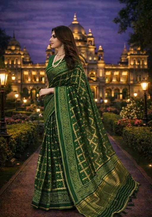 Print kota doriyablocked printed saree for women